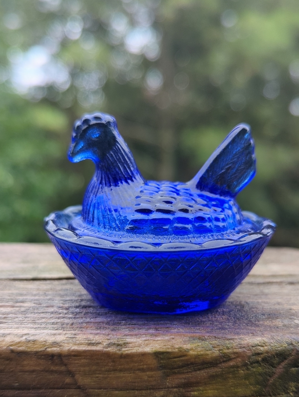 Vintage Cobalt Blue Hen